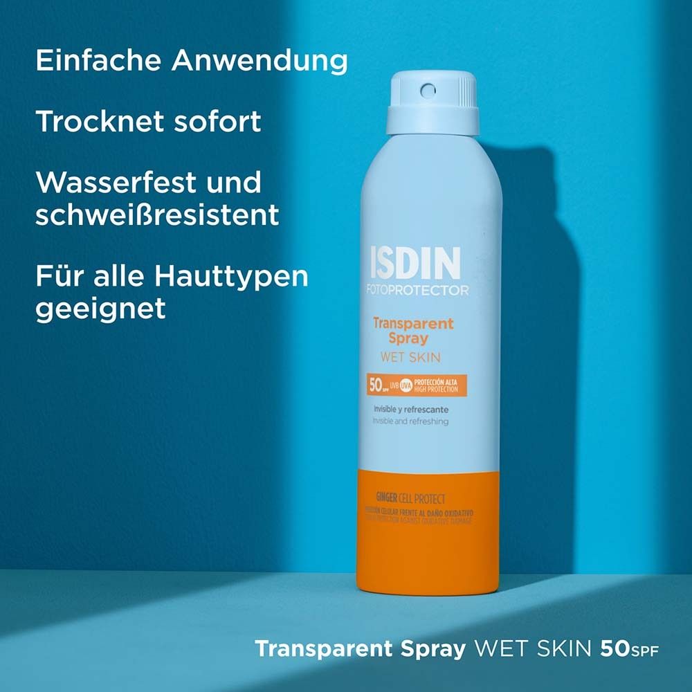 ISDIN Fotoprotector Spray Transparent Peau Humide SPF 50