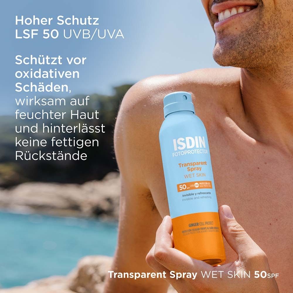 ISDIN Fotoprotector Spray Transparent Peau Humide SPF 50