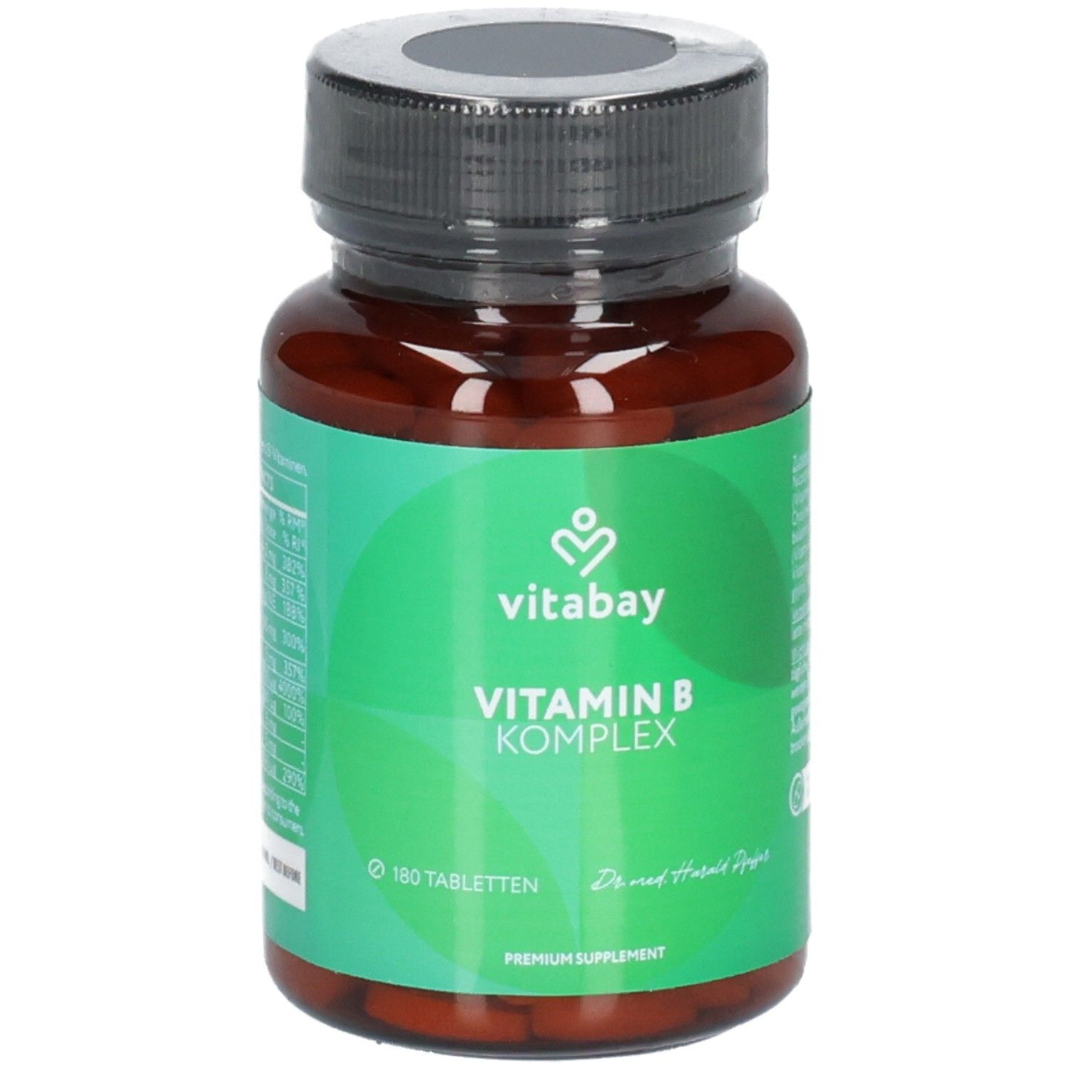 Bouteille Vitabay Vitamine B Complexe avec 180 comprimés.