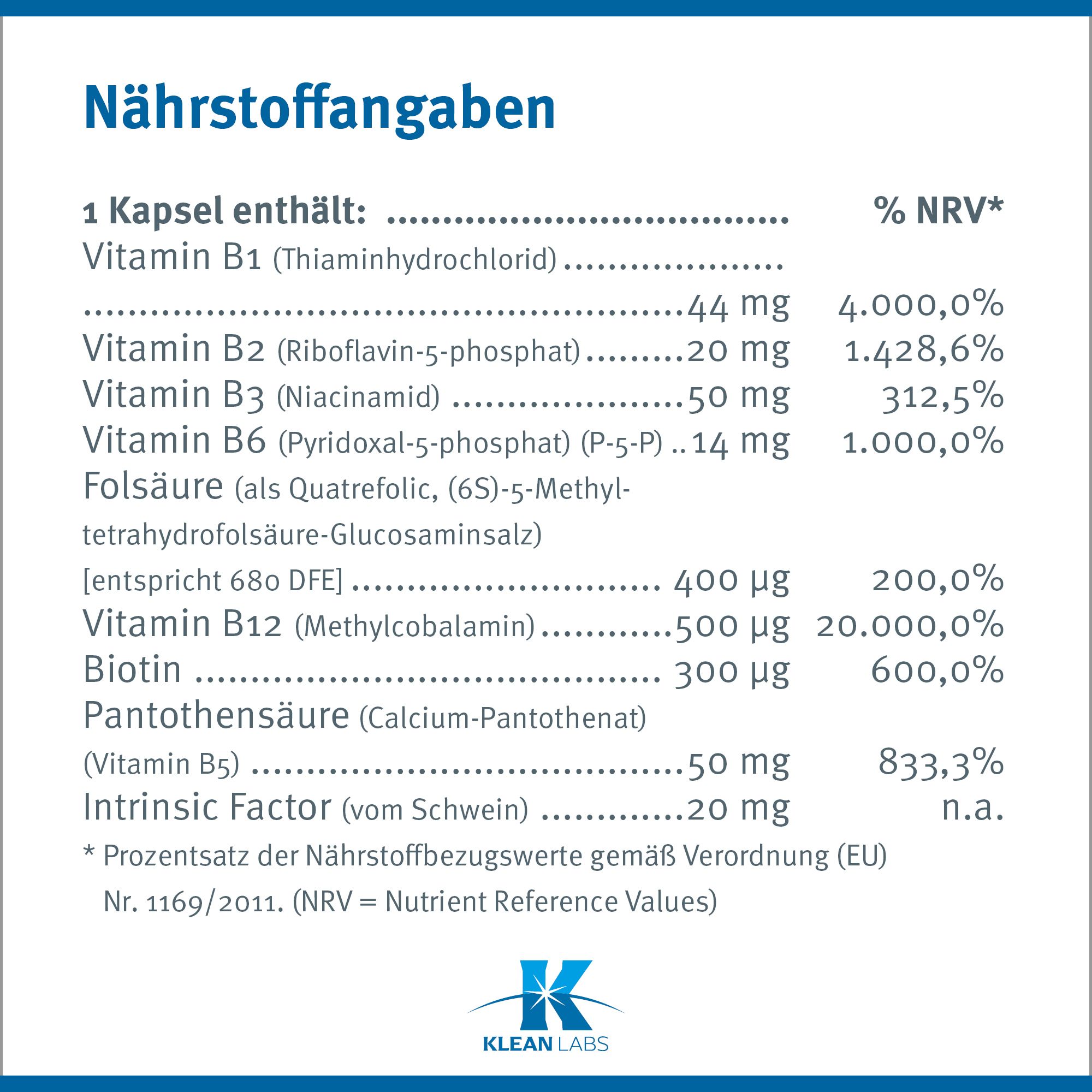 B-Complex mit Metafolin