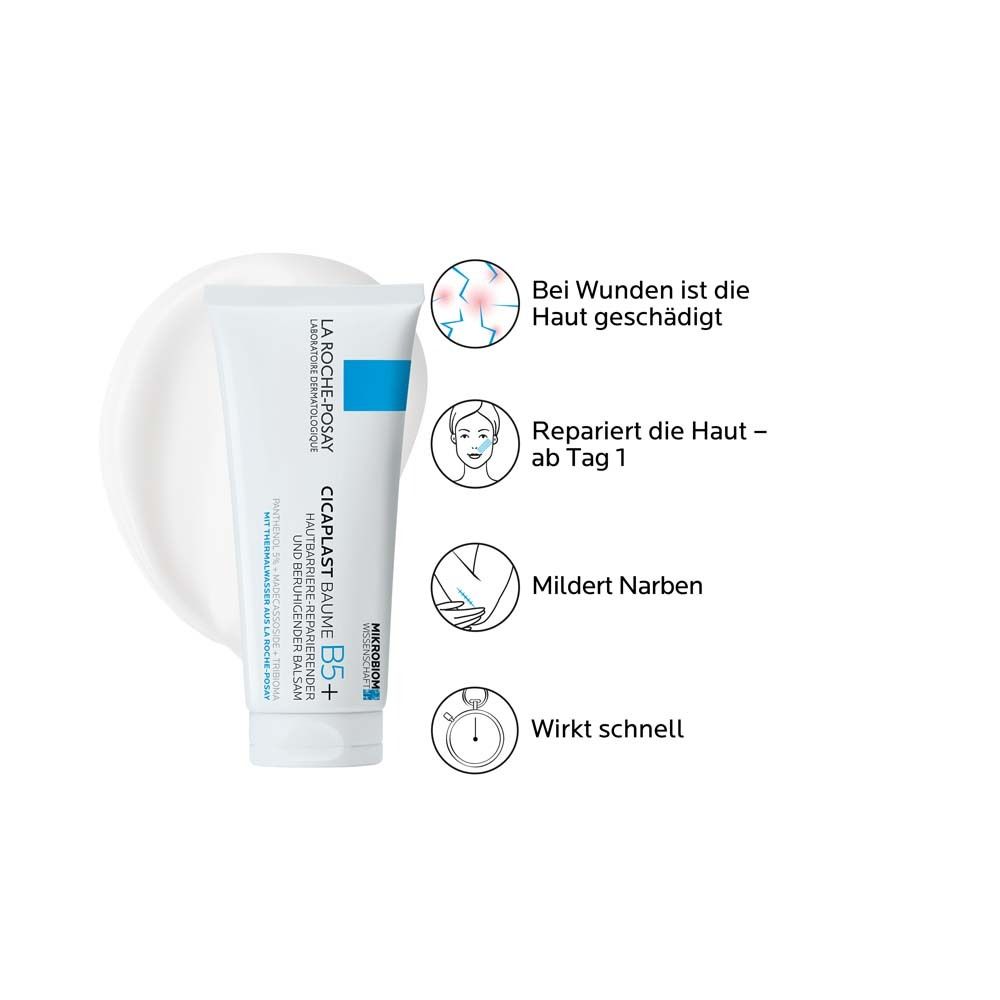 LA ROCHE-POSAY Cicaplast Baume B5+ : Crème réparatrice pour les peaux abîmées et irritées