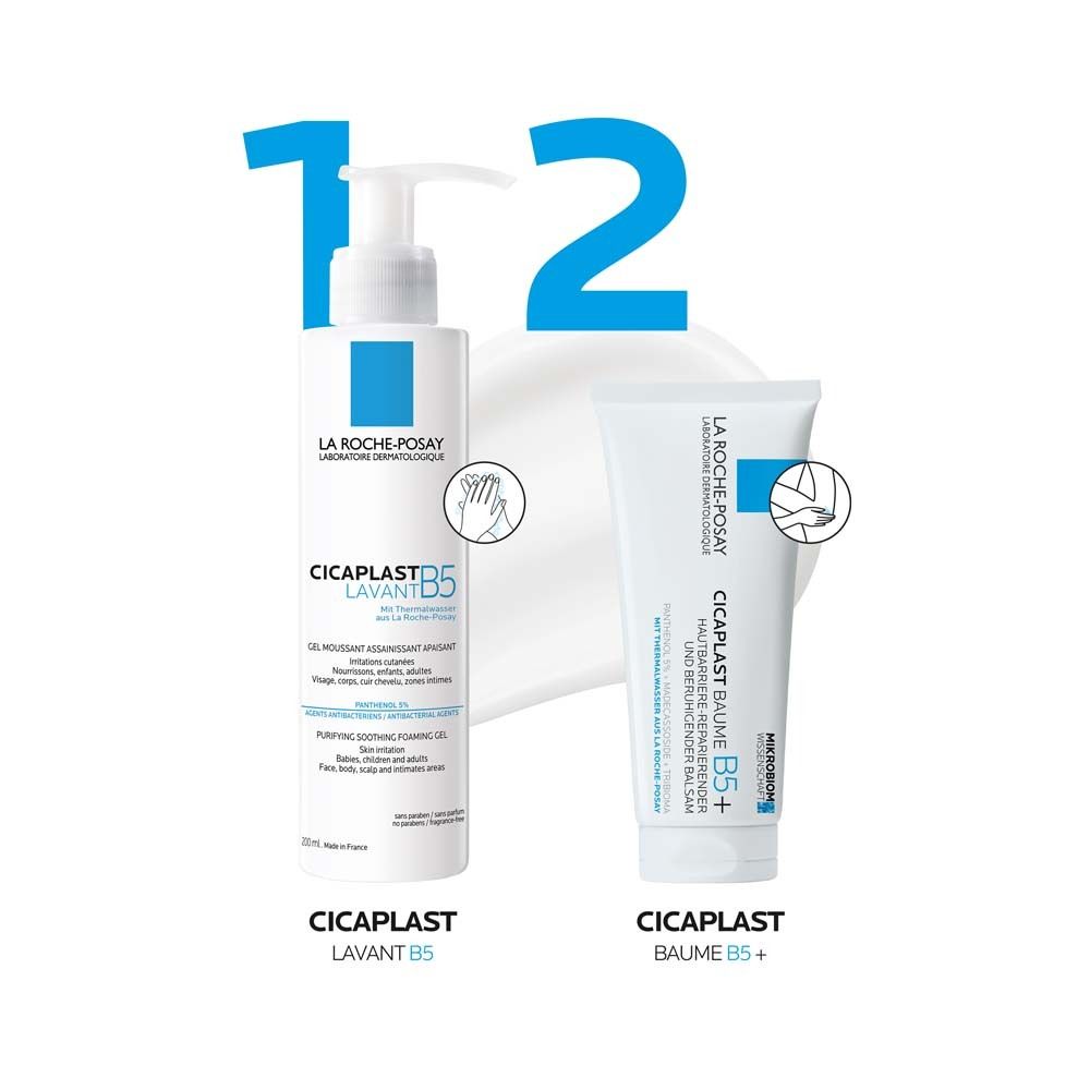 LA ROCHE-POSAY Cicaplast Baume B5+ : Crème réparatrice pour les peaux abîmées et irritées