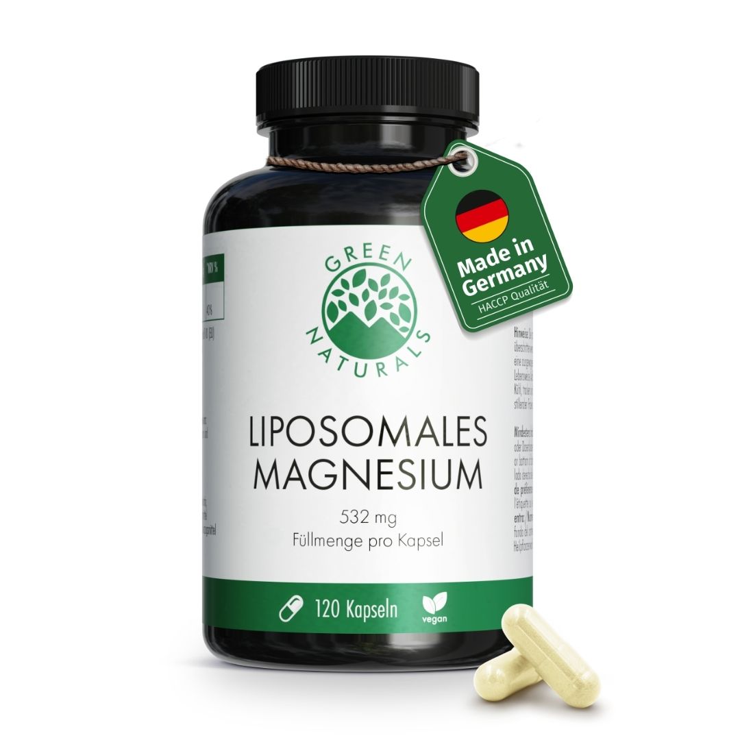 GREEN NATURALS Magnesium Citrat liposomal hochdosiert vegan