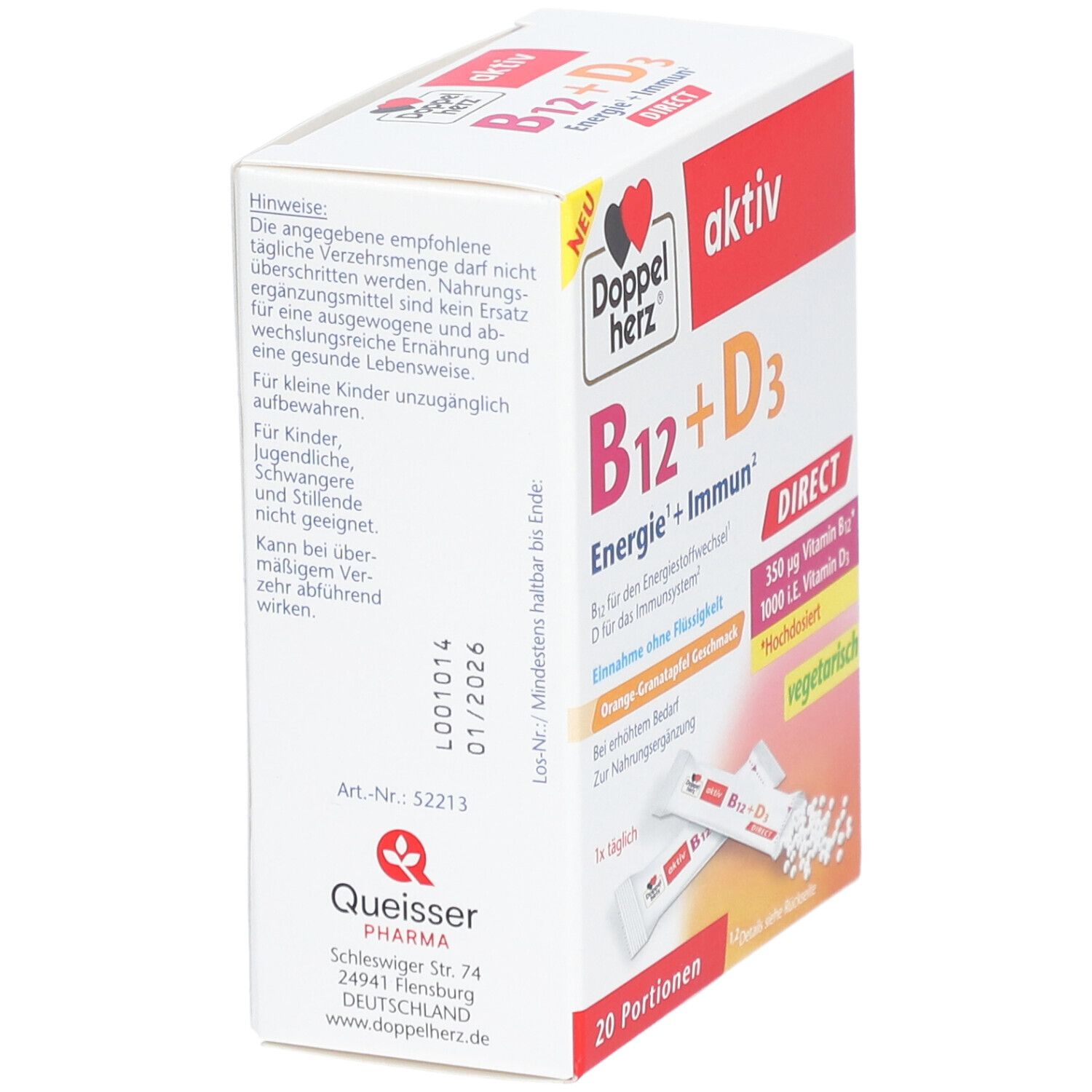 Doppelherz® aktiv B12 + D3 Direct