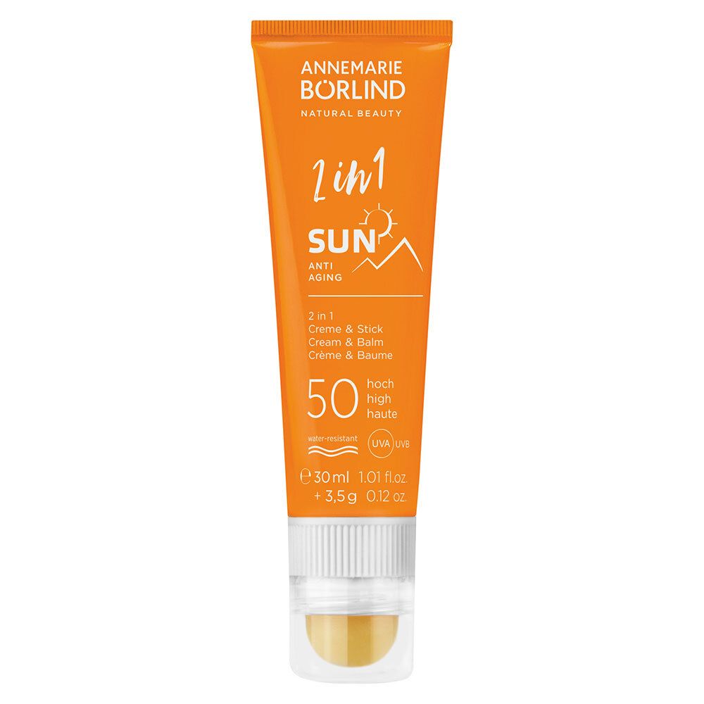 ANNEMARIE BÖRLIND Sun Anti Aging 2 en 1 Crème et baume solaire SPF50