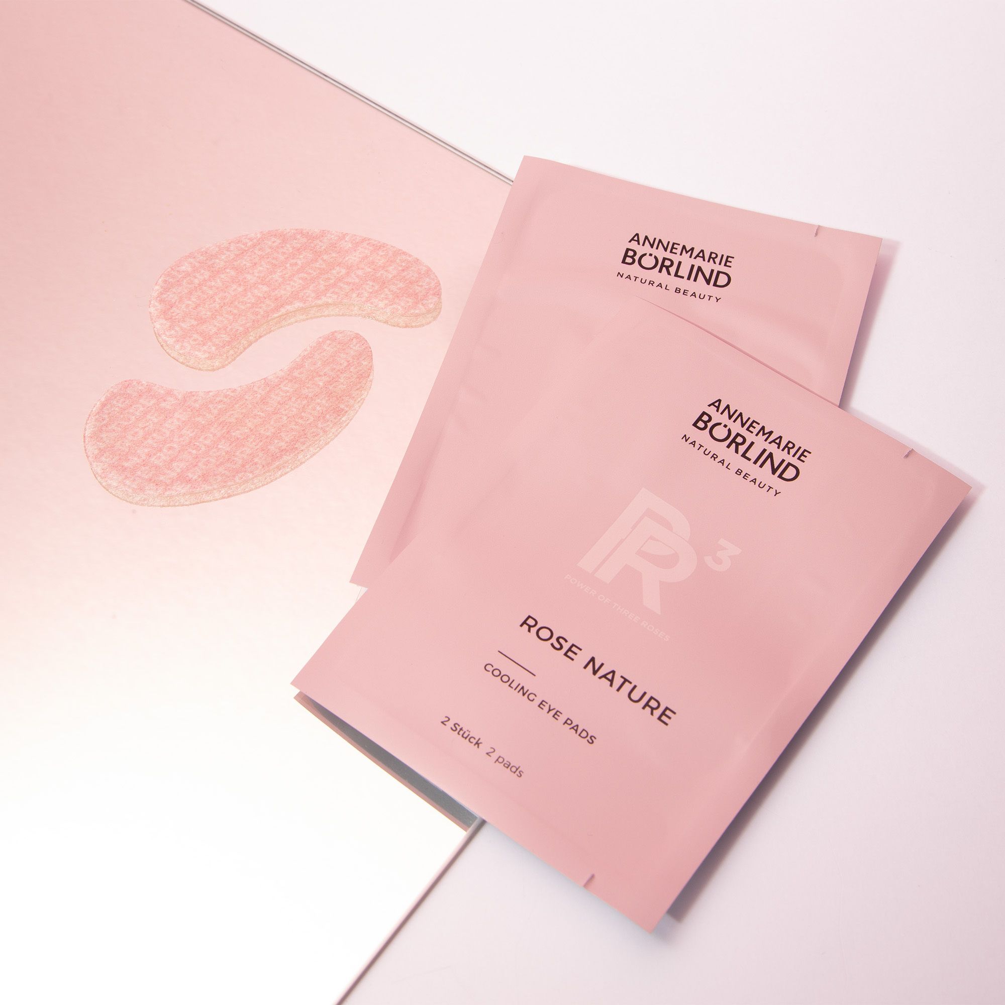 ANNEMARIE BÖRLIND Coussinets rafraîchissants pour les yeux Rose Nature