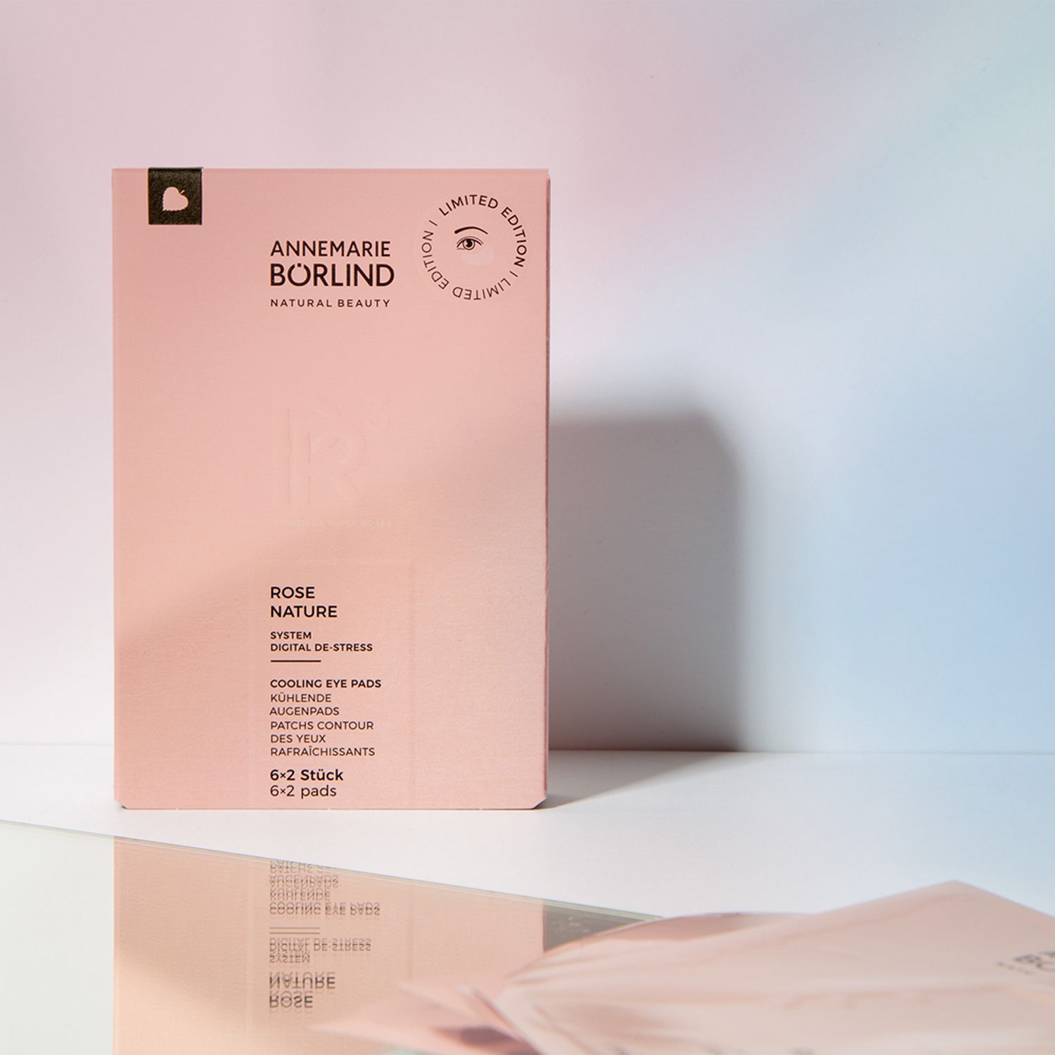 ANNEMARIE BÖRLIND Coussinets rafraîchissants pour les yeux Rose Nature