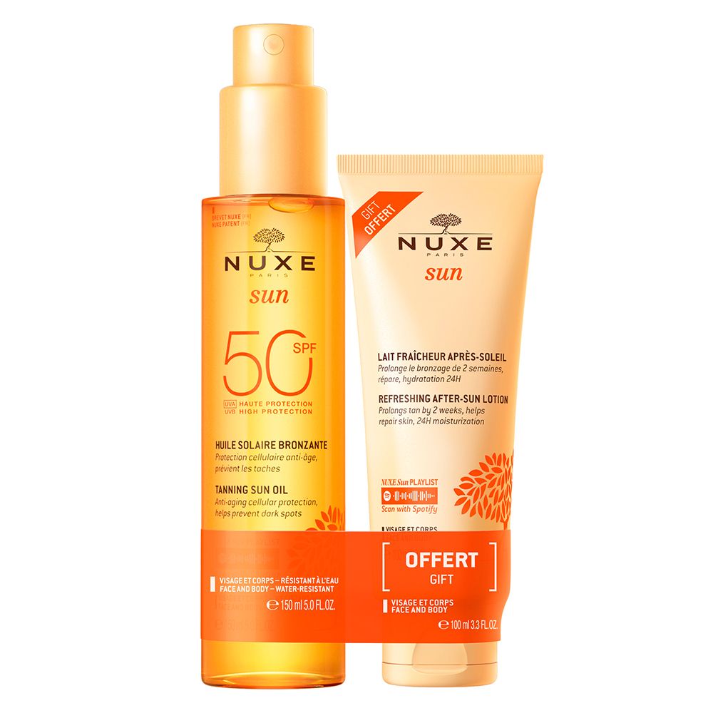 NUXE Sun Set Huile solaire SPF 50 + Après solaire