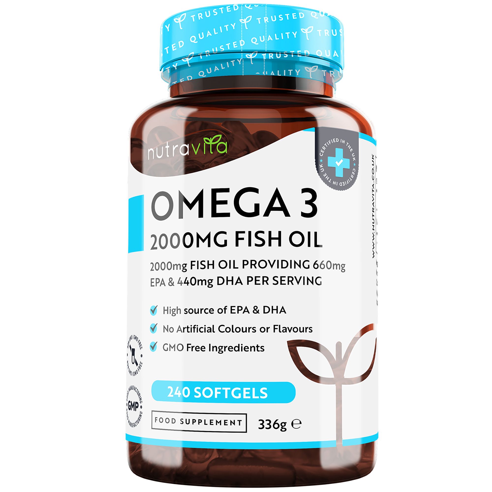 NUTRAVITA Omega 3 2000 mg huile de poisson