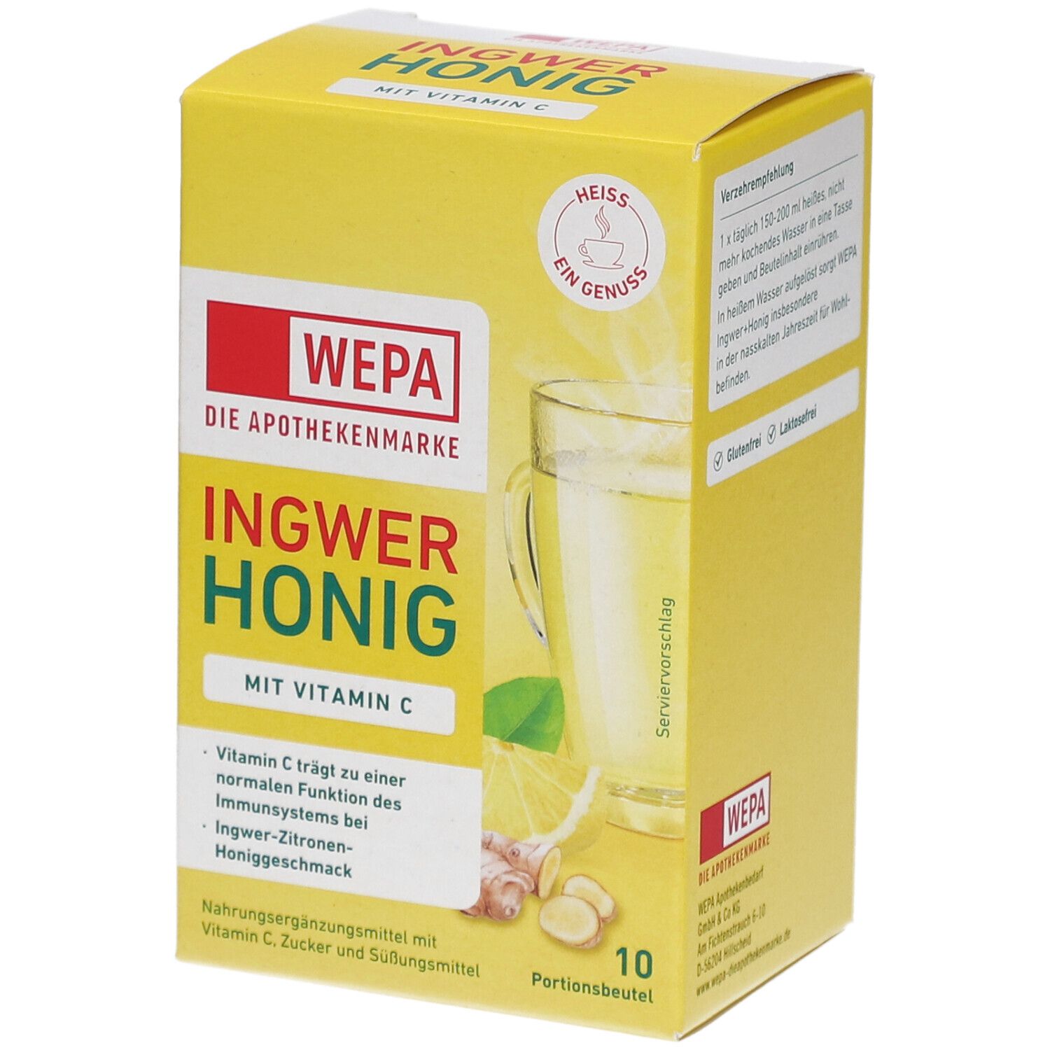 WEPA Gingembre+Miel+Vitamine C en poudre
