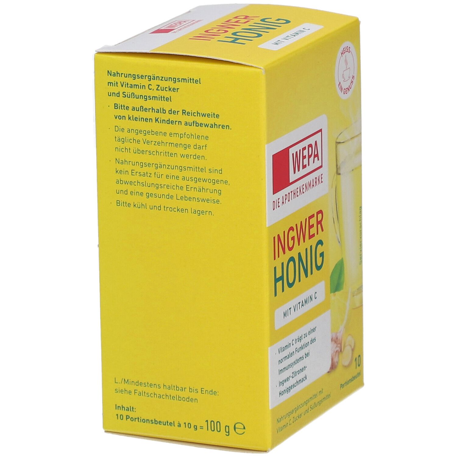 WEPA Gingembre+Miel+Vitamine C en poudre