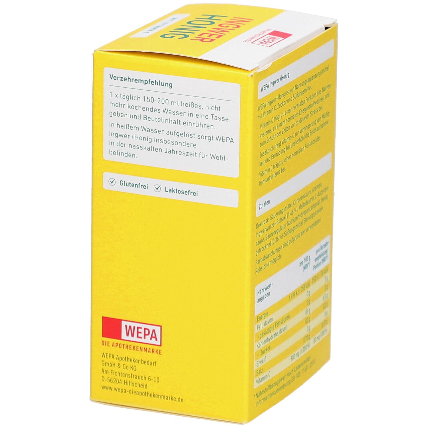 WEPA Gingembre+Miel+Vitamine C en poudre