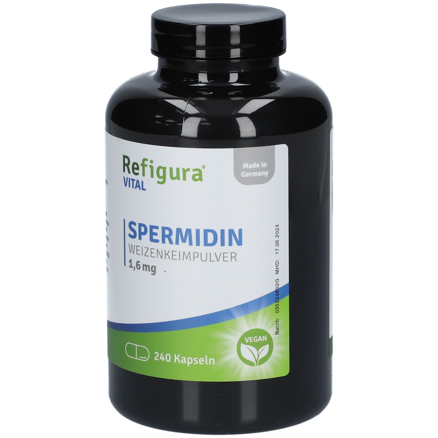 REFIGURA® Spermidin 1,6mg hochdosiert vegan zum Fasten