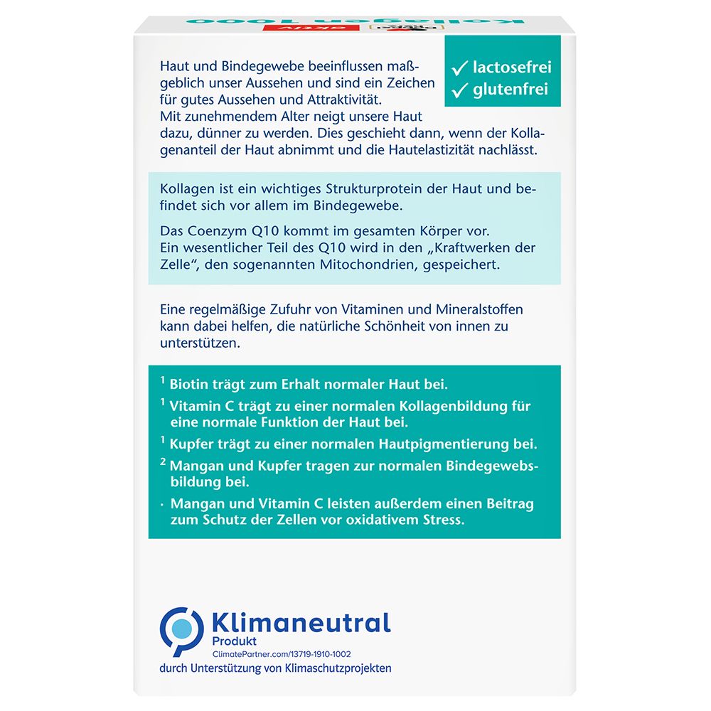 DOPPELHERZ® aktiv Collagène 100 + Biotine + Q10