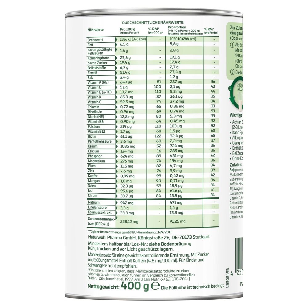 Dose Yokebe® ULTIMA Fat Burning Shake. Klinisch bestätigt. 7 Vorteile. 10 Portionen. Glutenfrei, laktosefrei.