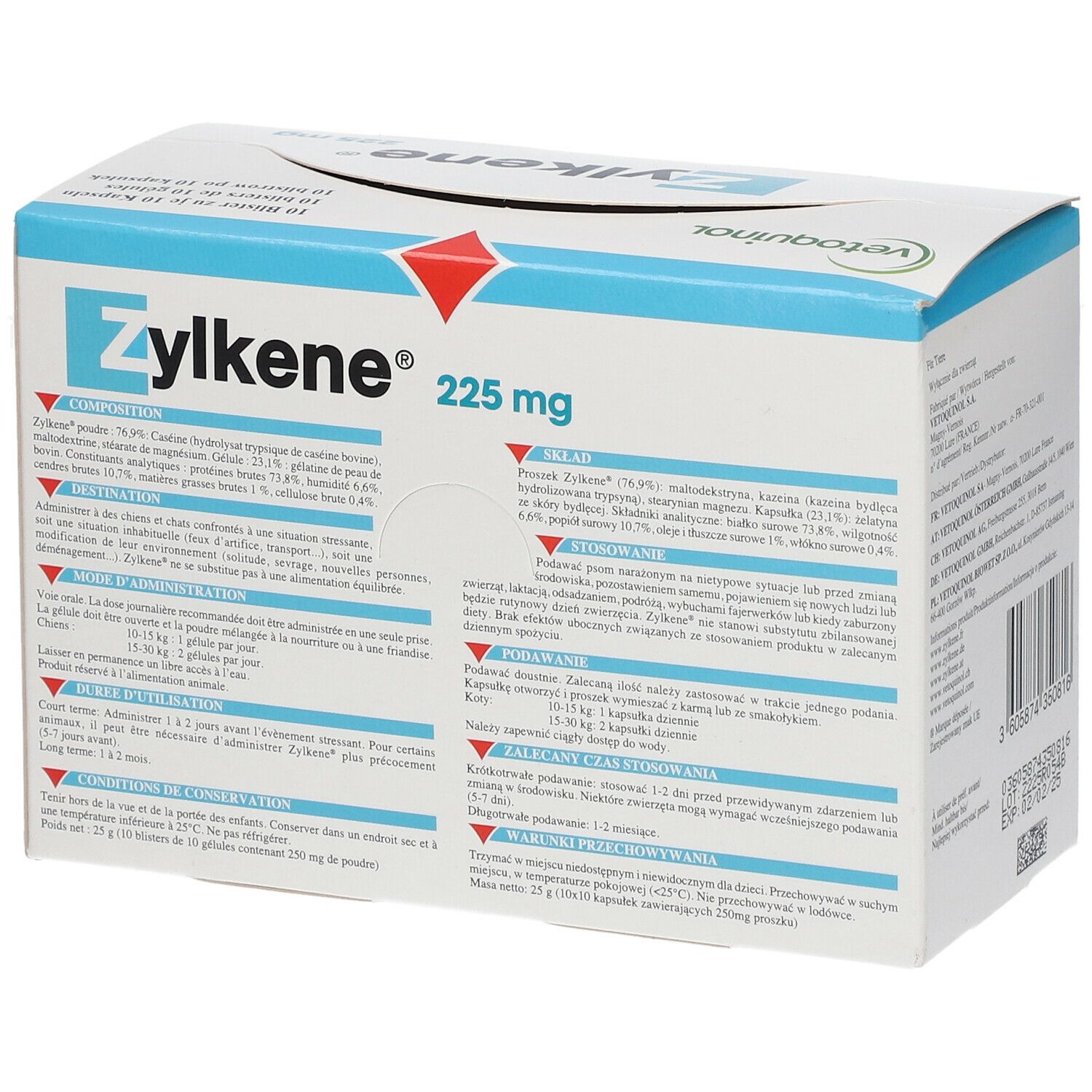 ZYLKENE® 225 mg pour chiens