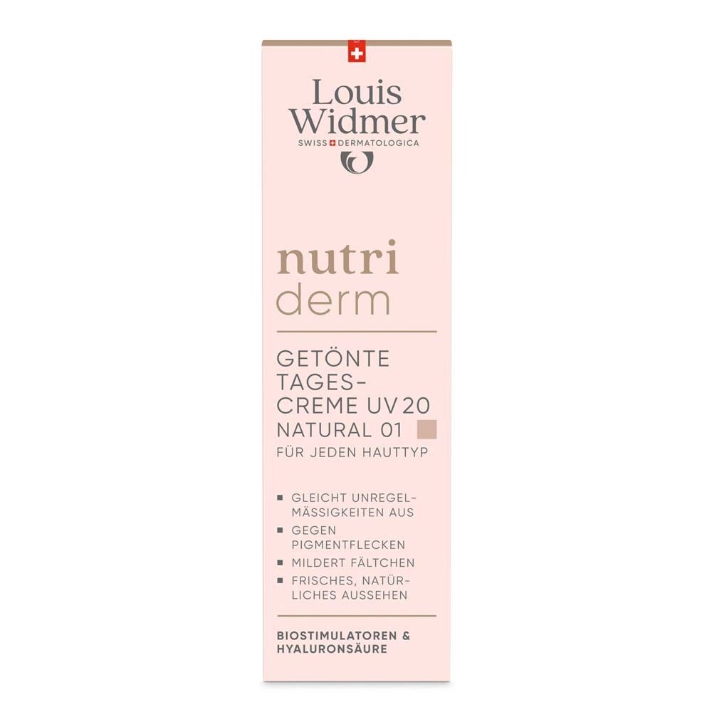 Louis Widmer nutriderm Getönte Tagescreme UV 20 – Natural 01