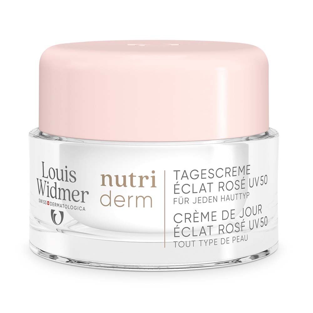Louis Widmer nutriderm Crème de jour Éclat Rosé UV 50 sans parfum