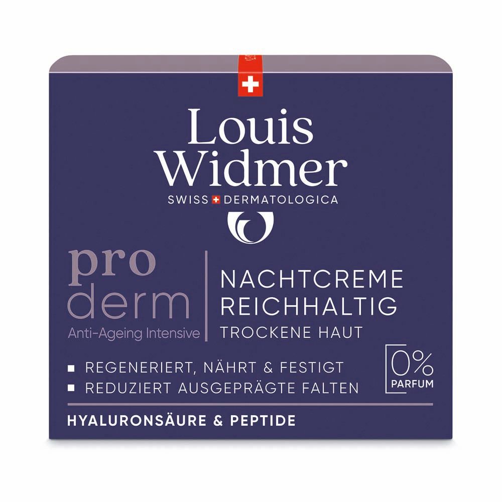 Louis Widmer proderm Nachtcreme Reichhaltig unparfümiert