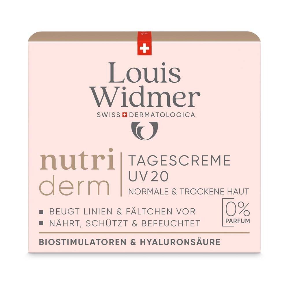 Louis Widmer nutriderm Crème de jour UV 20 sans parfum