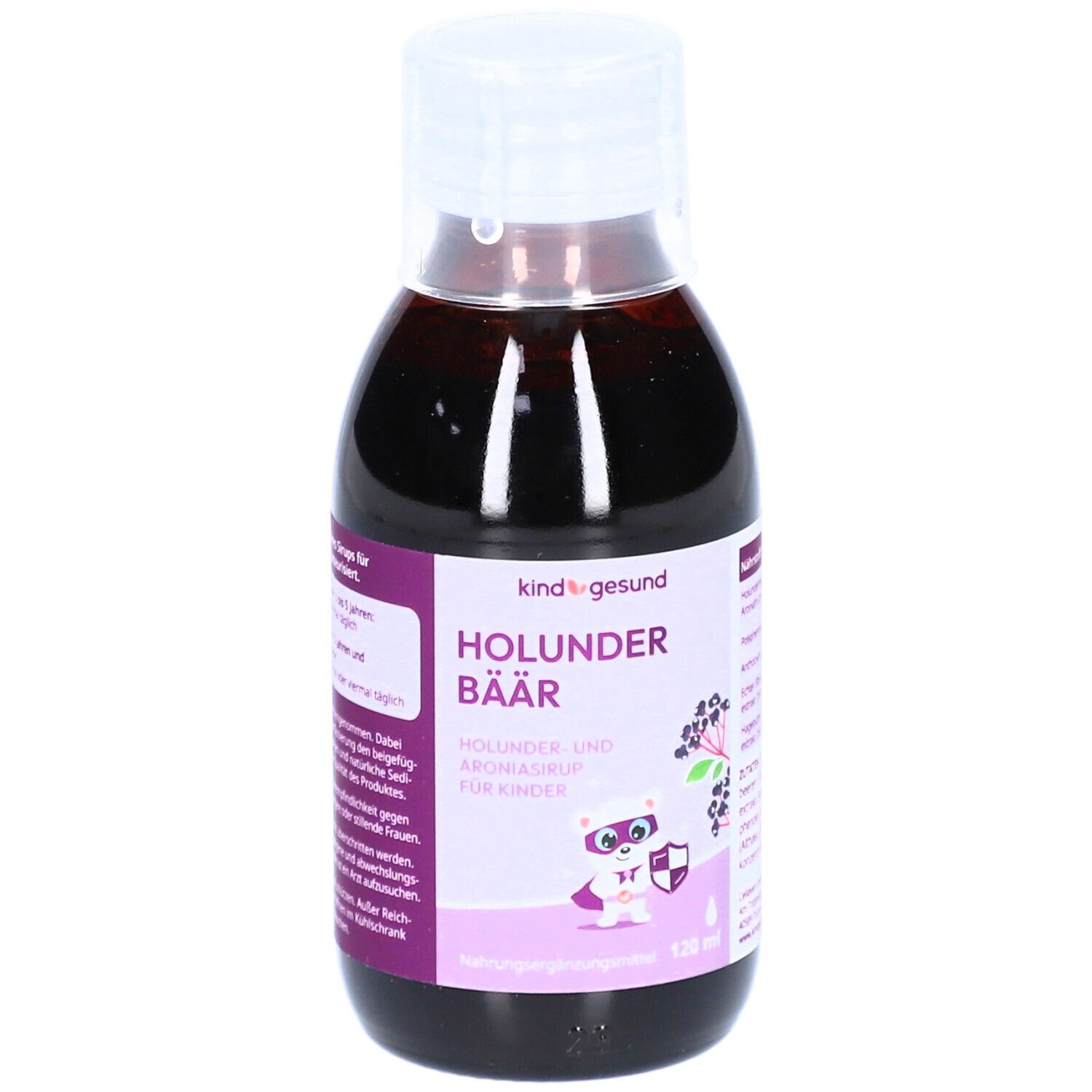 KINDGESUND® Ours hollandais - Sirop de sureau et d'aronia pour enfants