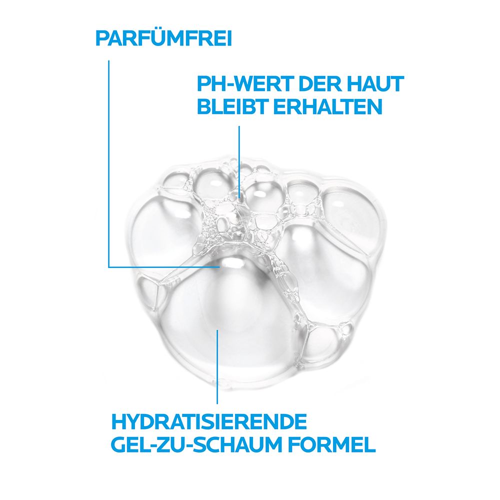 La Roche Posay Toleriane Gel-zu-Schaum Double Cleanser: Hydratisierendes Reinigungsgel mit einer 2-1-Reinigungsformel für empfindliche Haut.