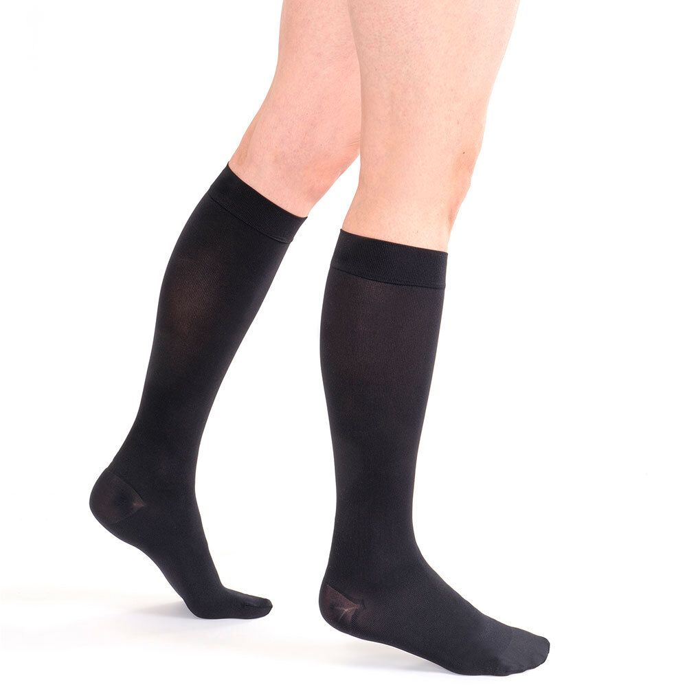 SKYSOCKS Coton AD Mis-bas de soutien 38/39 Noir