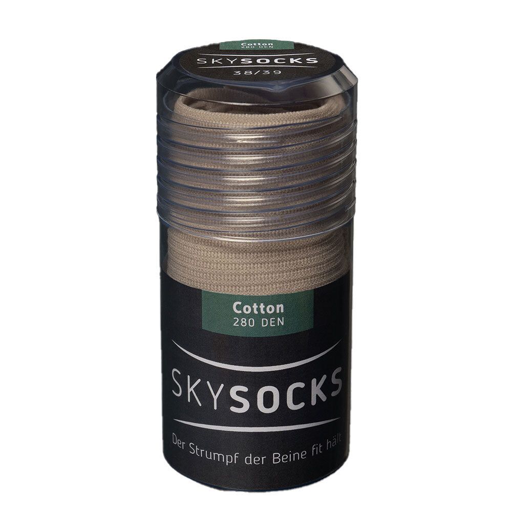 SKYSOCKS Coton AD Mis-bas de soutien 38/39 Sand