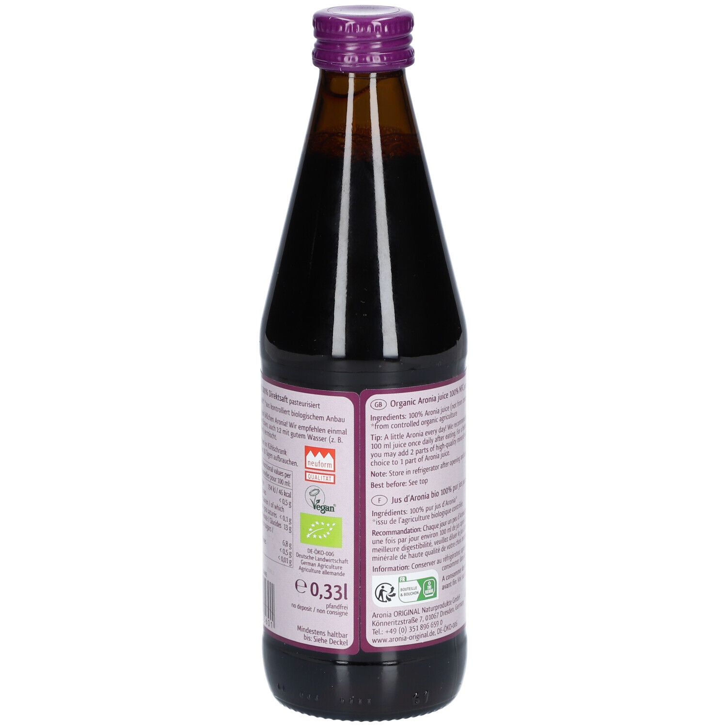 ARONIA ORIGINAL Pur Jus d'Aronia