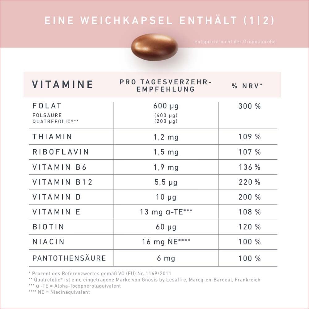 VELNATAL Babyplanung Weichkapseln