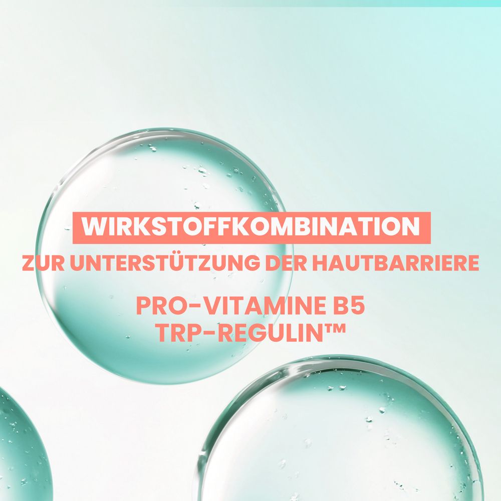 Wirkstoffkombination zur Unterstützung der Hautbarriere: Pro-Vitamin B5, TRP-Regulin.