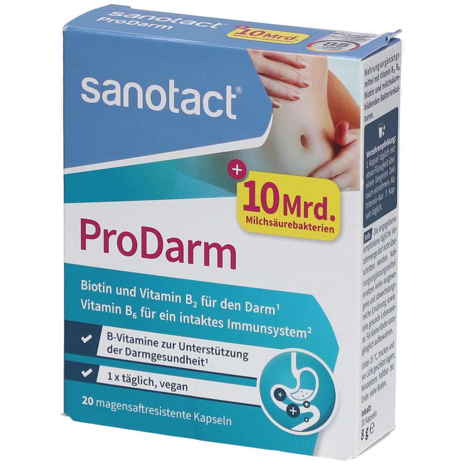 Sanotact ProDarm 10 milliards de bactéries lactiques en gélules