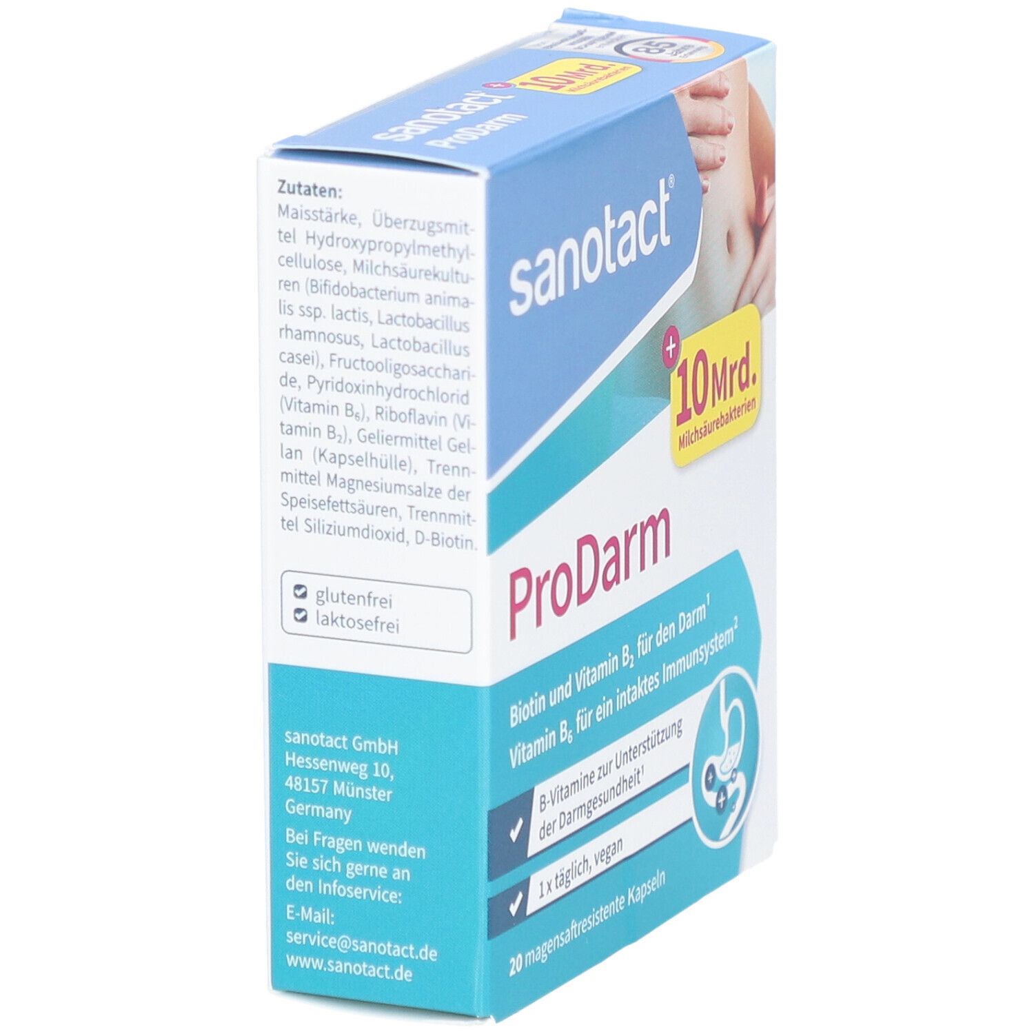 Sanotact ProDarm 10 milliards de bactéries lactiques en gélules