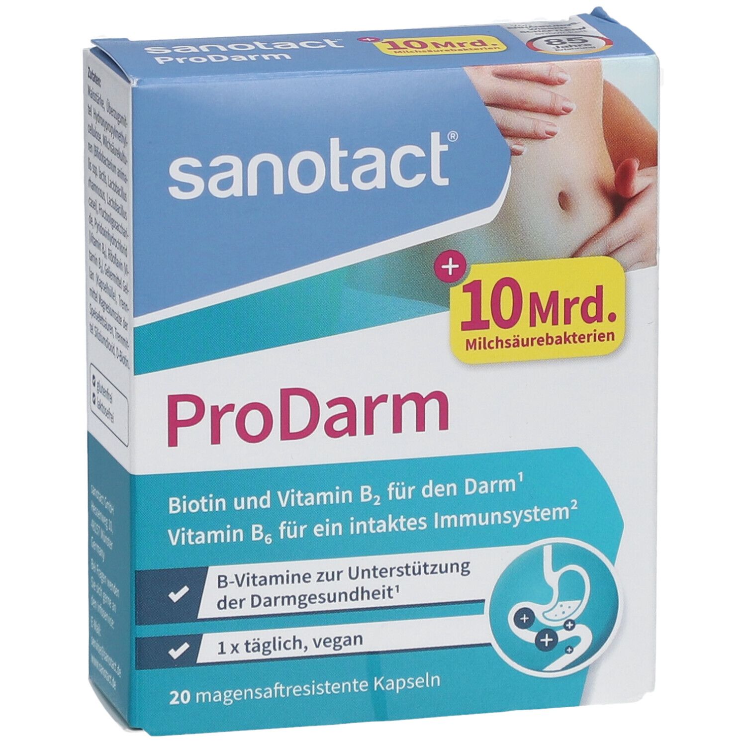 Sanotact ProDarm 10 milliards de bactéries lactiques en gélules