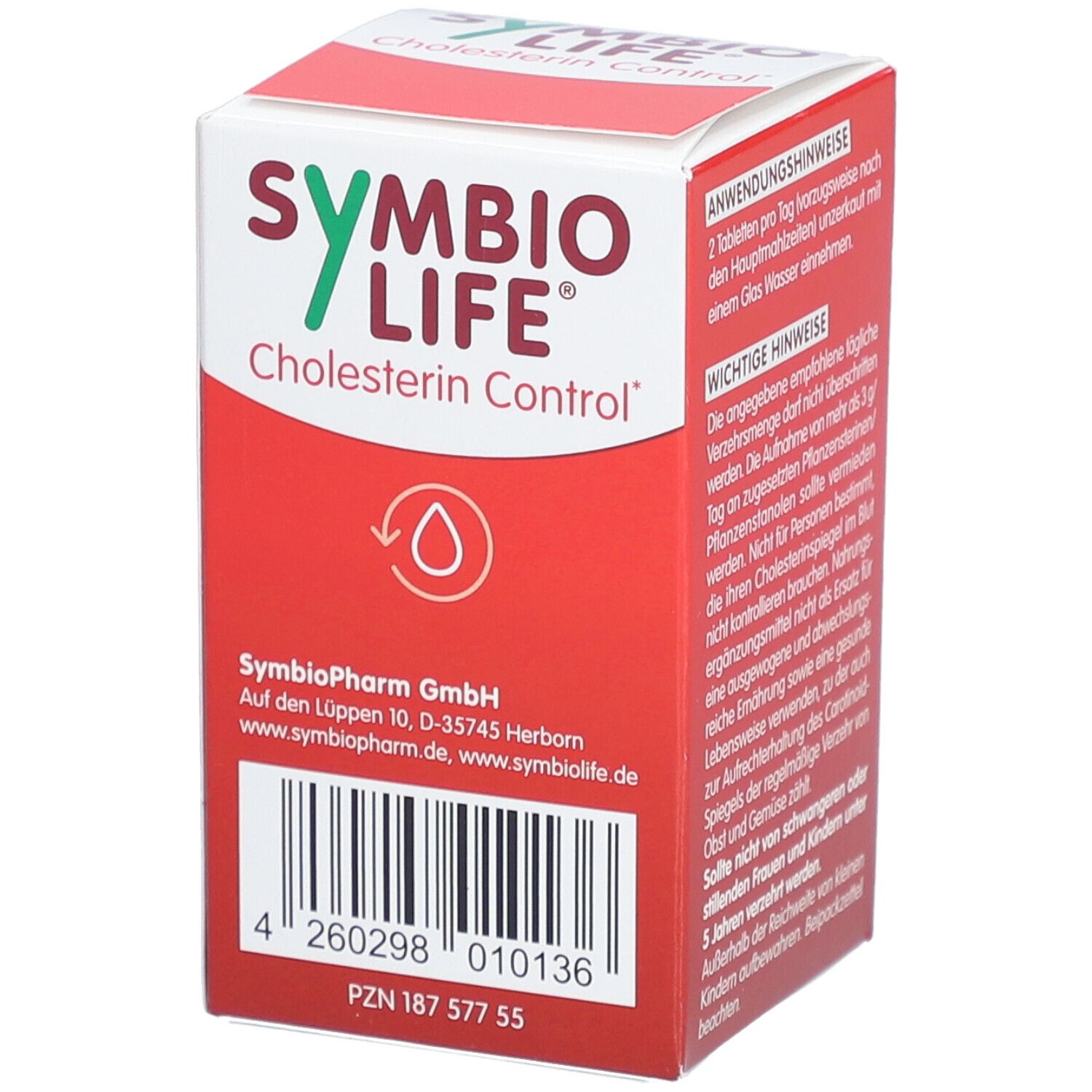 SYMBIOLIFE Cholesterin Control mit Phytosterinen Tab