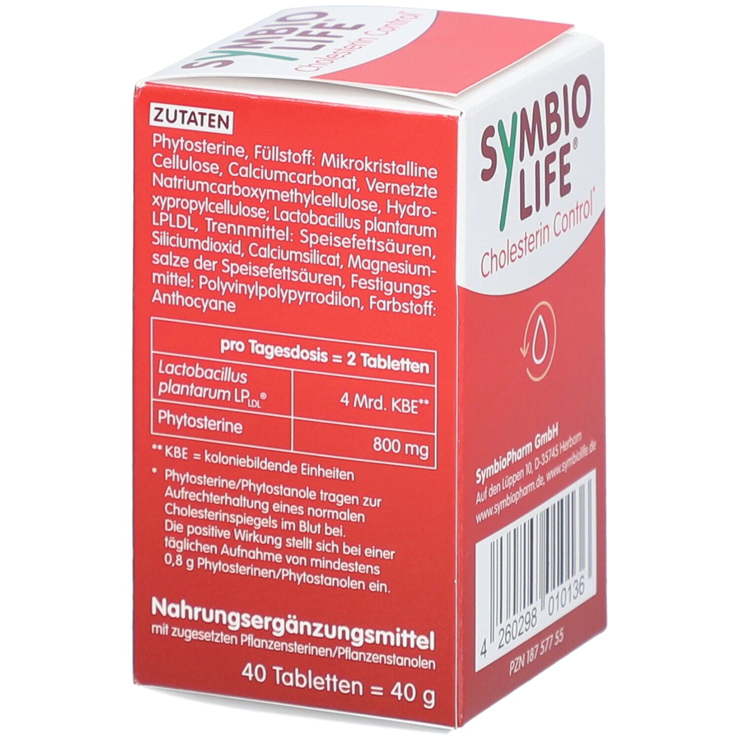 SYMBIOLIFE Cholesterin Control mit Phytosterinen Tab