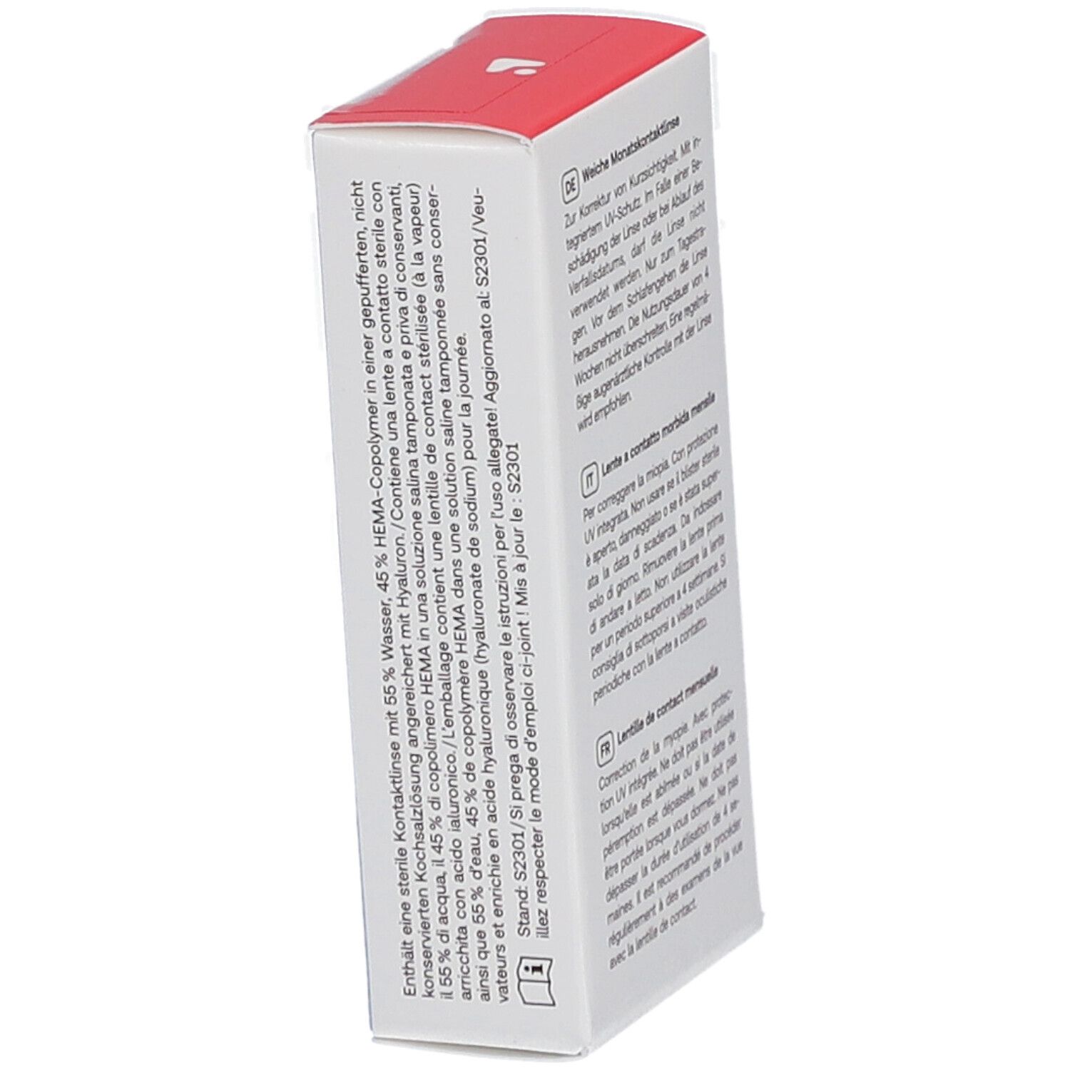 Redcare Eye Lentille de contact mensuelle -1.25 dioptries 1 pc(s ...