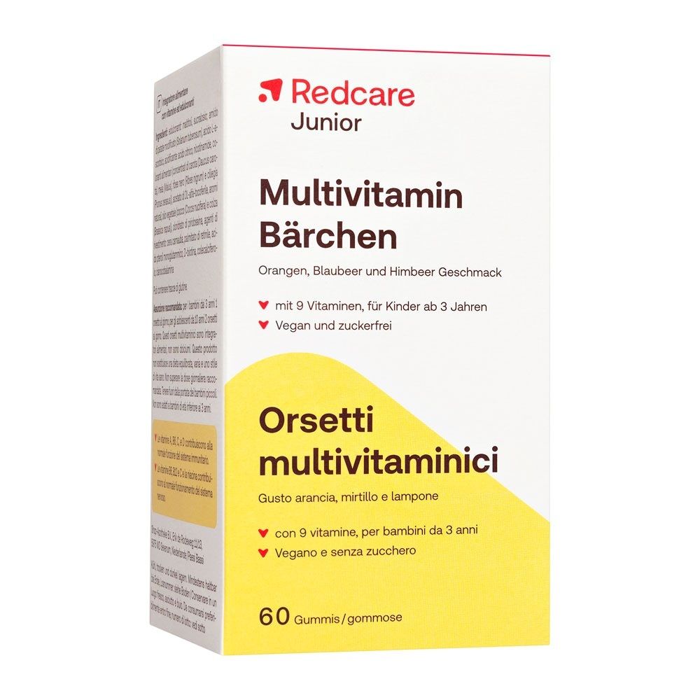 Redcare Junior Multivitamin Bärchen Kartonverpackung, 60 Gummis.