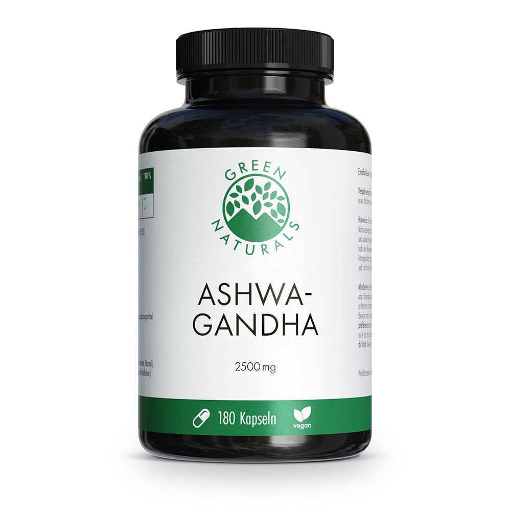 GREEN NATURALS Ashwagandha 2500 mg à haute dose végan