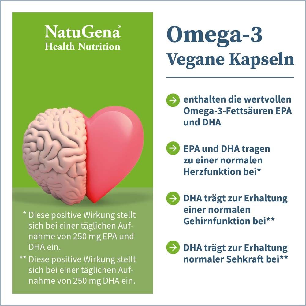 NATUGENA® Oméga-3 Huile d'algue 1376 mg Capsules Végétales