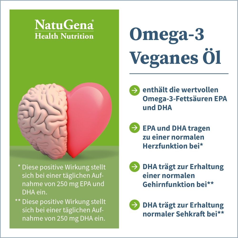 NatuGena® Huile végétalienne oméga-3