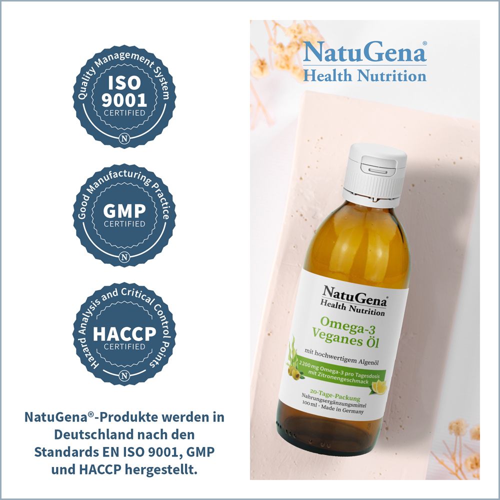 NatuGena® Huile végétalienne oméga-3