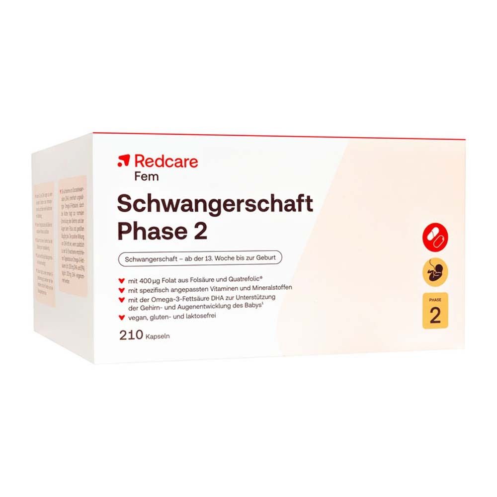 Redcare Schwangerschaft Phase 2 - Jetzt 25% Rabatt mit dem Code redcare5 *