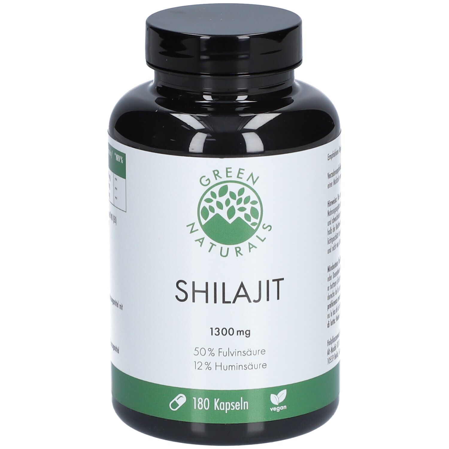 GREEN NATURALS Shilajit 1300 mg hochdosiert vegan