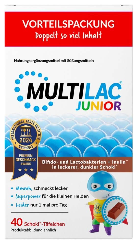 MULTILAC Darmsynbiotikum Junior Täfelchen