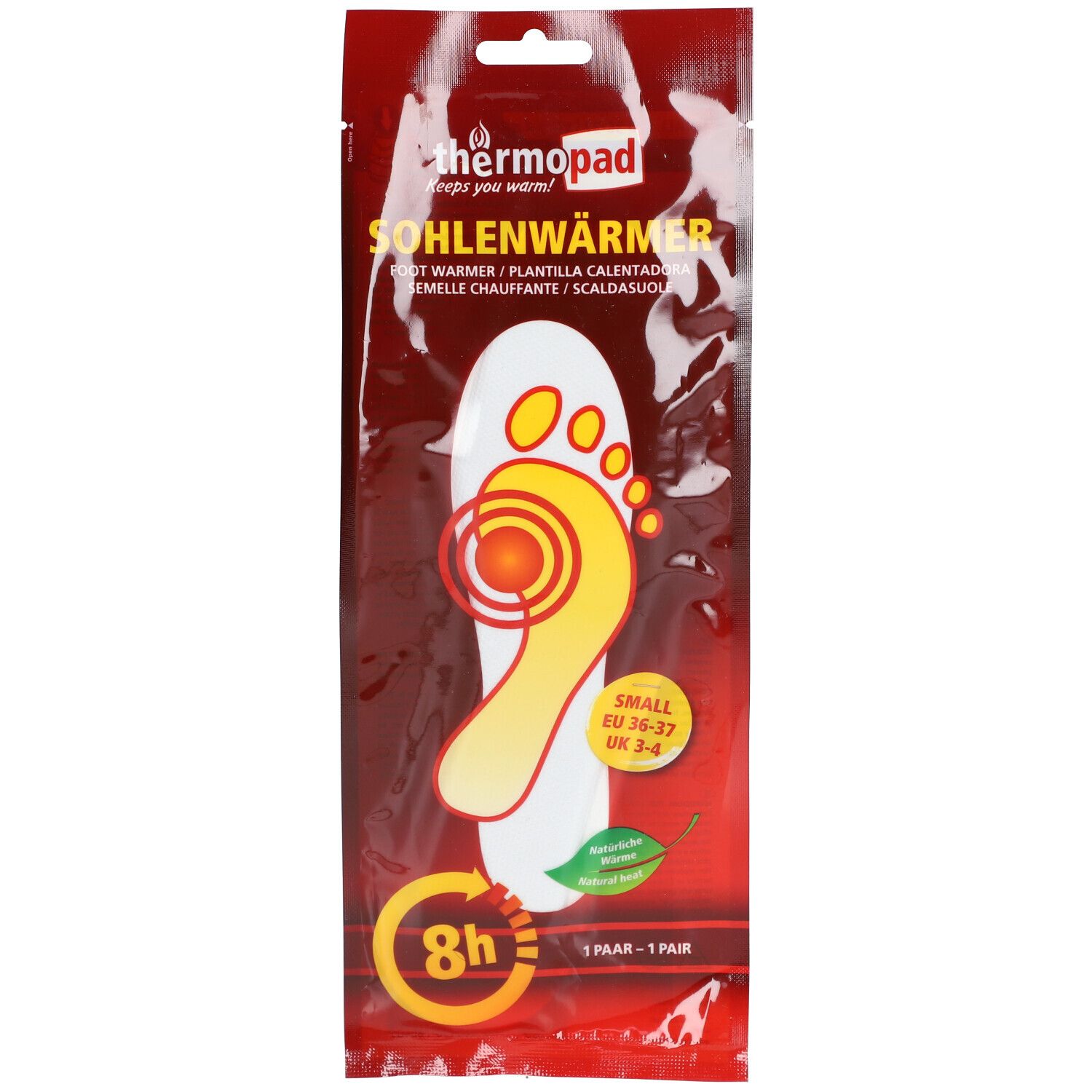 thermopad Chauffe-Orteils 8h - Paire