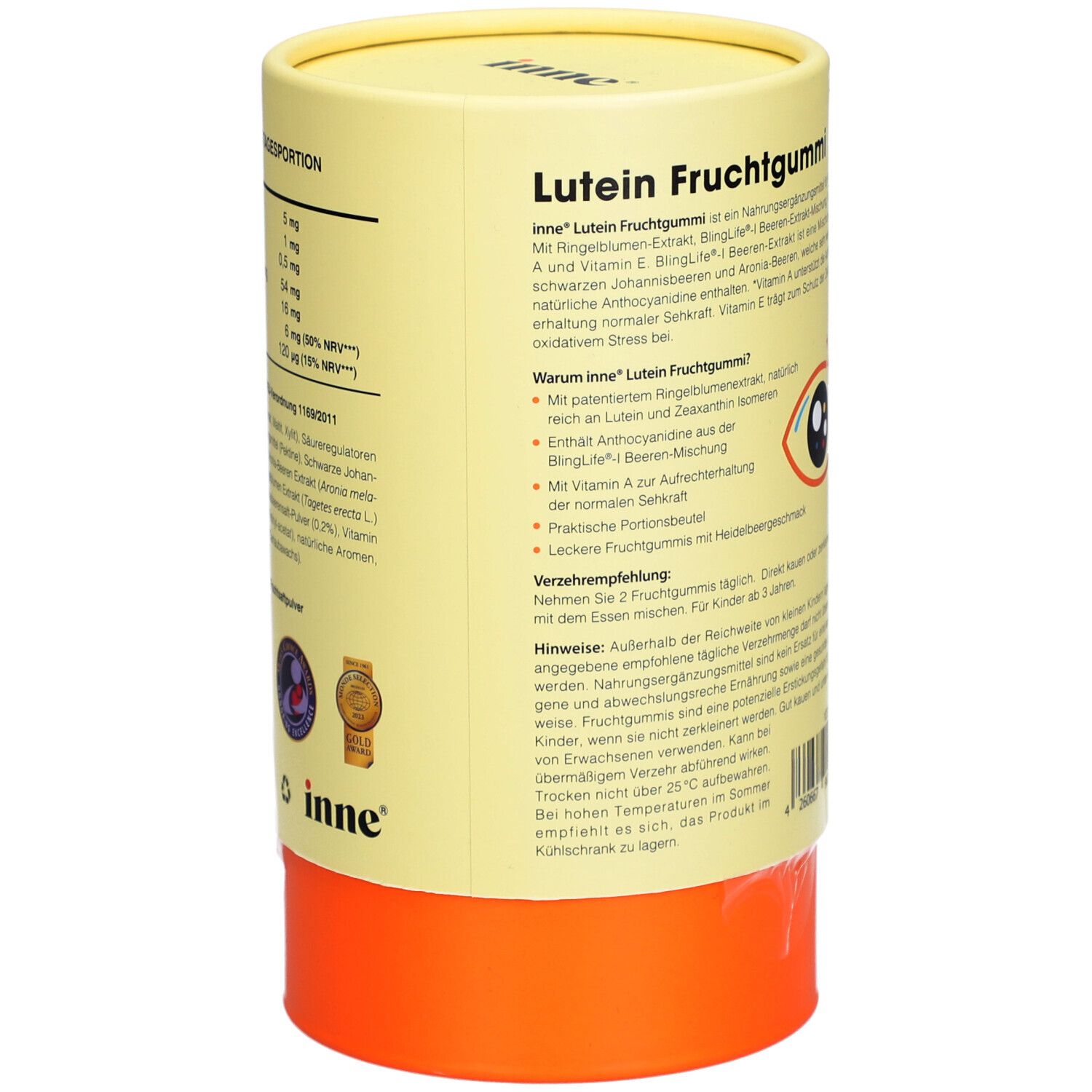 INNE® Lutéine Gomme aux fruits