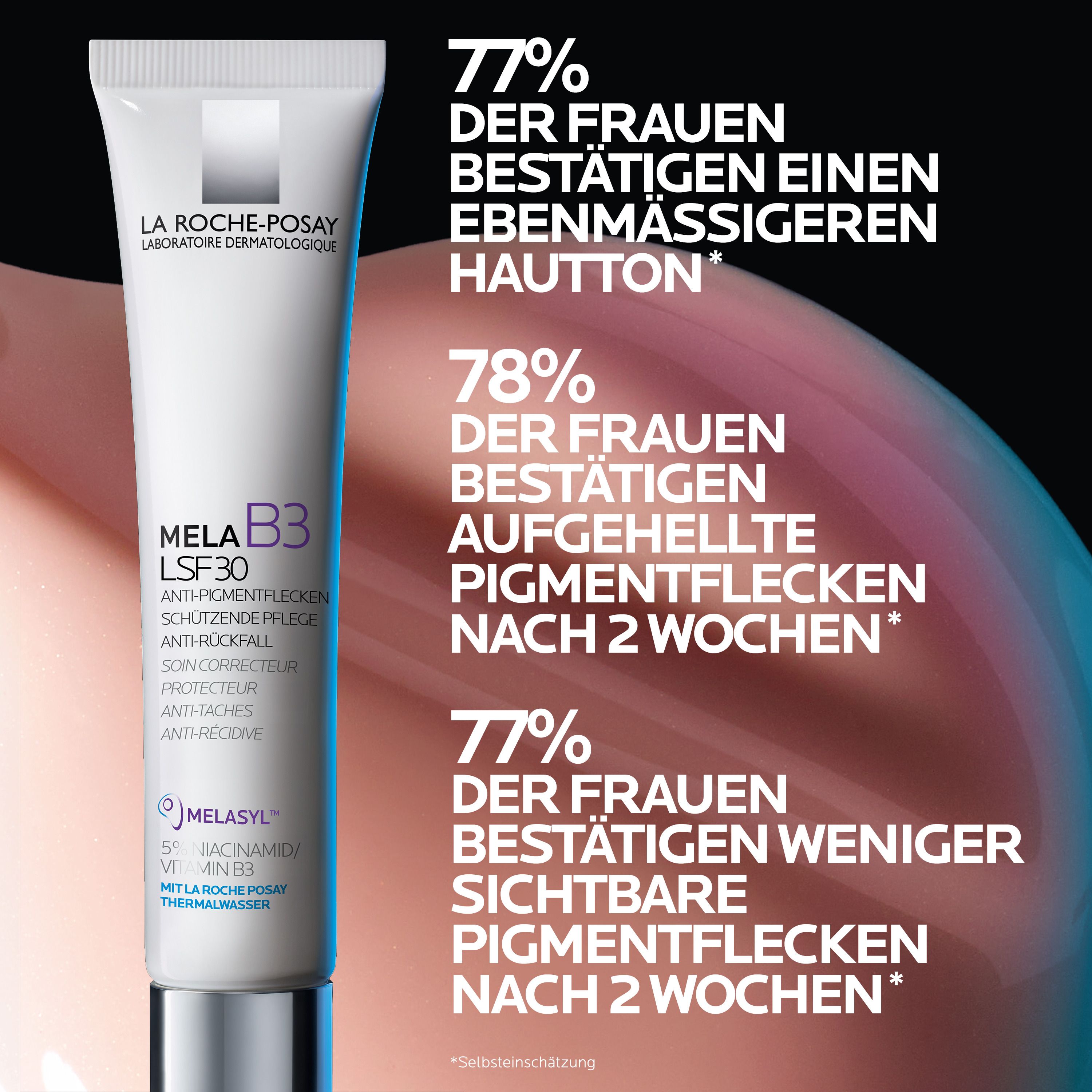 La Roche Posay Mela B3 Creme LSF 30: Tagescreme gegen Pigmentflecken mit LSF 30, Melasyl & Niacinamid