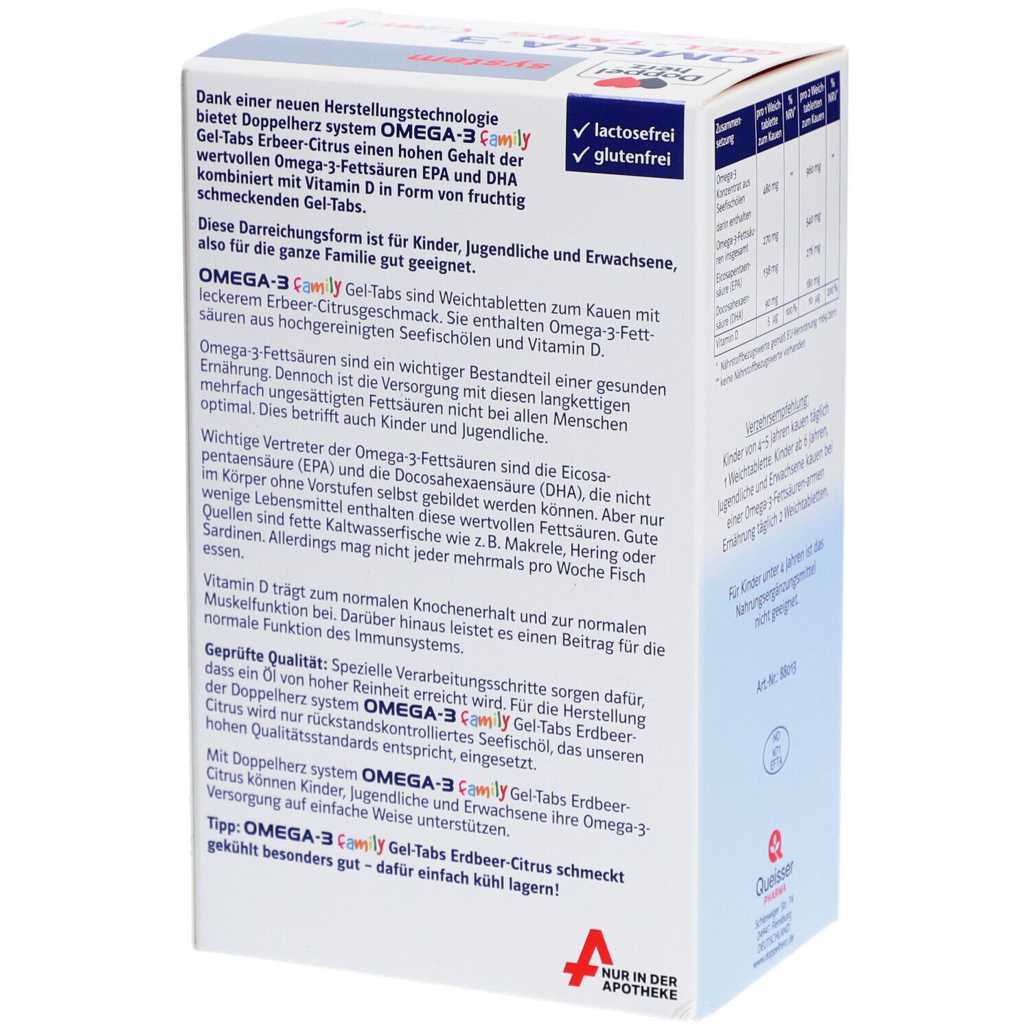 Doppelherz® system OMEGA-3 GEL-TABS family