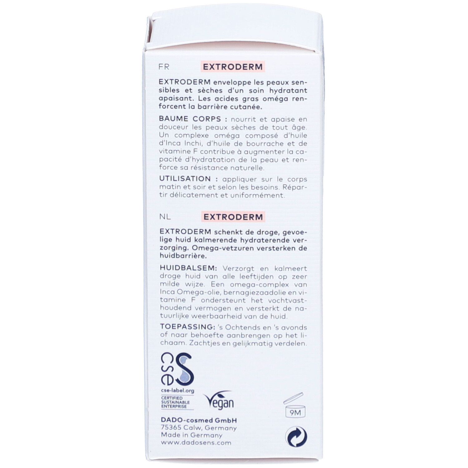 DADO SENS EXTRODERM Baume pour la peau